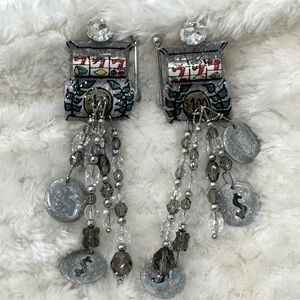 Lunch at the Ritz casino earrings!  So cool!